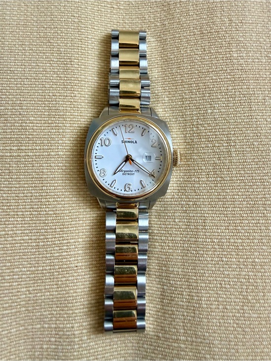 Shinola Other - Shinola Two-Tone Stainless Steel Women's Watch - Gold & Silver Brakeman watch
